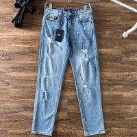 フェンディ コピー 激安通販 アルファベット刺しゅう入デニムパンツ