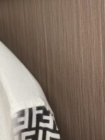 フェンディ コピー プリント麻綿素材半袖シャツ
