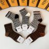 期間限定SALE!! 入手困難 フェンディ 靴下 スーパーコピー 抗菌防臭 吸汗速乾 5足組