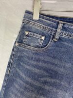 エルメス 偽物 ファッション アルファベットプリントカジュアルジーンズ