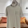 エルメス スーパーコピー繊細で柔らかい刺繍カジュアル半袖Tシャツ