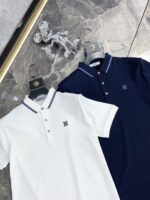 エルメス 偽物 人气新作 ファッション アルファベットロゴ男性折り襟ポロシャツ