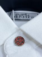 エルメス 偽物 人气新作 ファッション アルファベットロゴ男性折り襟ポロシャツ