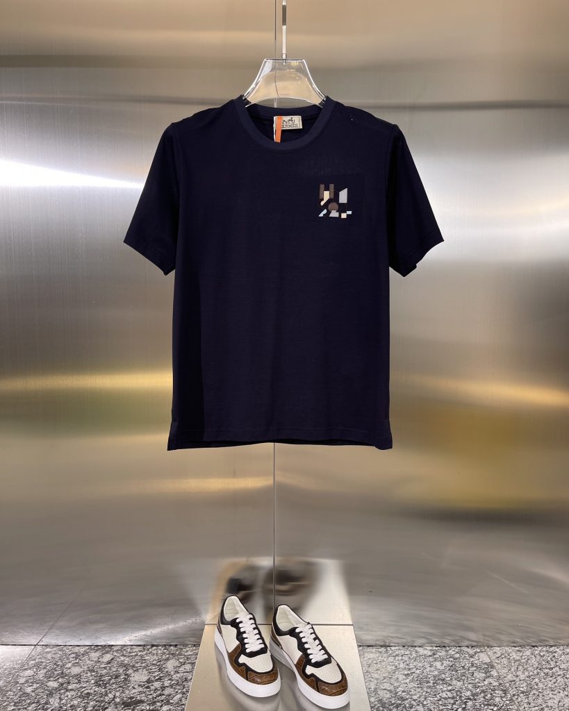 エルメス コピー 入手困難 柔らかくて快適純綿ニットカジュアル半袖Tシャツ激安通販