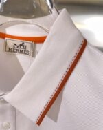 激安販売 業界最高い品質 エルメス スーパーコピー ロゴプリントビジネスカジュアルポロシャツ