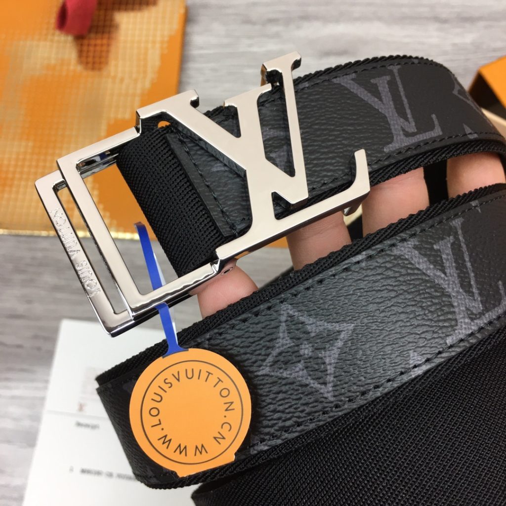 ルイヴィトンコピー 入手困難  Monogram Eclipse牛革ロゴベルト 