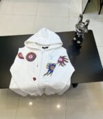 個性的 魅力的 心地よい コットン素材 ルイヴィトン アイキャッチ グラフィティ パーカー