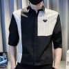 新作入荷格安 プラダ スーパーコピー 夏薄手半袖シャツ