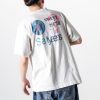 セントマ イケル コピー アイキャッチ レトロ地球プリントカジュアル半袖Tシャツ