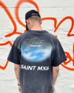 セントマ イケル n級品 ファッション レトロ プリントカジュアル半袖Tシャツ