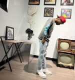 セントマ イケル コピー レトロ ファッション プリント長袖 パーカー