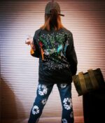 セントマ イケル コピー レトロ ファッション プリント長袖 パーカー