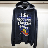 ヴェトモン スーパーコピー 優良サイト 口コミ 入手困難 レトロ アルファベットプリントフード付きスウェットパーカー