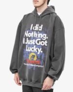 ヴェトモン スーパーコピー 優良サイト 口コミ 入手困難 レトロ アルファベットプリントフード付きスウェットパーカー