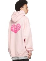 高品質 アメリカンスタイル ヴェトモン コピー ハートプリントパーカ