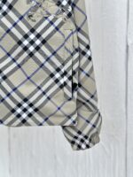 芸能人愛用 高級感ある バーバリー n級品 レトロ チェック柄ブルゾンジャケット