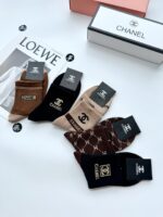 高品質 激安通販 シャネル コピー 純綿吸汗防臭通気性の良いソックス靴下