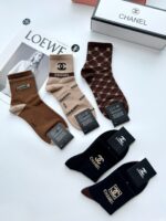 高品質 激安通販 シャネル コピー 純綿吸汗防臭通気性の良いソックス靴下