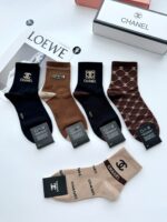 高品質 激安通販 シャネル コピー 純綿吸汗防臭通気性の良いソックス靴下