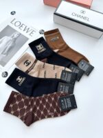 高品質 激安通販 シャネル コピー 純綿吸汗防臭通気性の良いソックス靴下