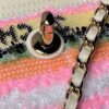 オシャレにお得100%新品 シャネル スーパーコピー 優良サイト 口コミ AS3268 アルファベット 刺繍 ミニ ハンドバッグ