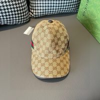 新作 入荷 格安 グッチ コピー メンズ帽子野球帽子紫外線防止流行カーキ色