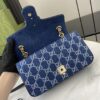 オシャレにお得100%新品 グッチ 偽物 Marmontシリーズデニムショルダーバッグ