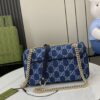 オシャレにお得100%新品 グッチ 偽物 Marmontシリーズデニムショルダーバッグ