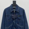 大特価！新商品! プラダ コピー デニムジップブルゾンジャケット