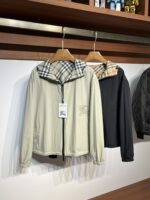 大特価！新商品! バーバリー スーパーコピー 秋新作繊維素材ジップダブルブルゾン