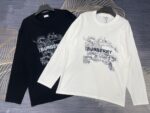 激安 上品 バーバリー スーパーコピー 秋冬新作ロゴラウンドネック長袖Tシャツ