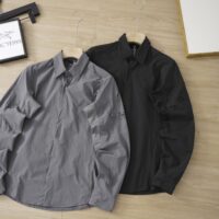 有名人の愛用品 アークテリクス 偽物 薄手で通気性の良いアウトドアカジュアル長袖シャツ