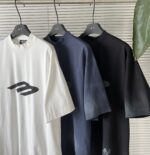 低価直輸入専門店 バレンシアガ 偽物 落書きアルファベット半袖