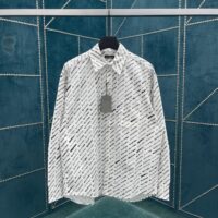 大特価！新商品! バレンシアガ 偽物 アルファベットロゴプリントゆったり長袖シャツ