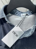 オシャレにお得100%新品 ディオール コピー ブルーコットンキャンバス地デニムジャケット