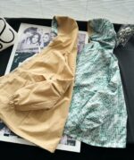 個性的 魅力的 心地よい コットン素材 フェンディ コピー ライトグリーンリバーシブルパーカ