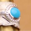 大人気 上品 ゴローズ スーパーコピー 松石フェザーリング925純銀手作りシルバーアクセサリー