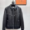 上質な素材採用 エルメス スーパーコピー 優良サイト 口コミ イタリアン牛革クロコダイル柄ブルゾン