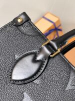 芸能人愛用 高級感ある ルイヴィトン コピー牛革ブラックプリント OnTheGo Tote バッグ