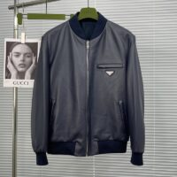 上質な素材採用 プラダ コピー リバーシブルレザージャケット