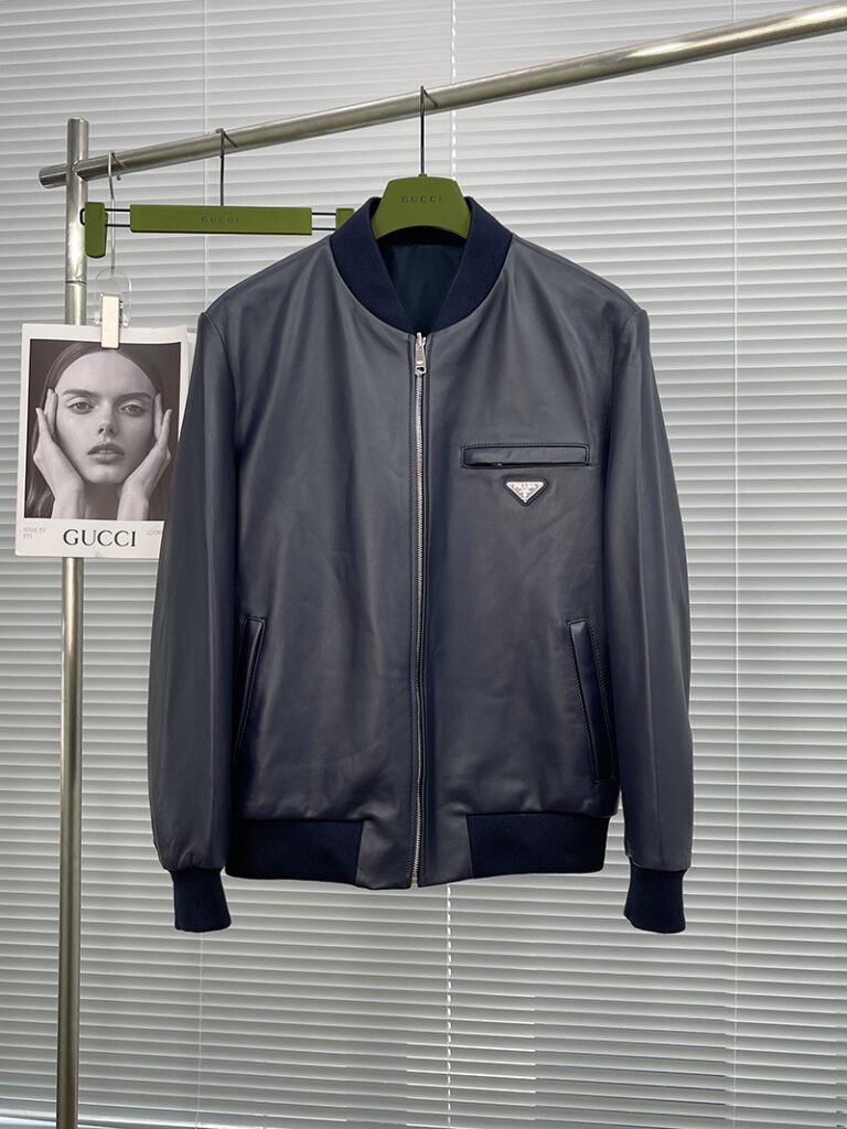 上質な素材採用 プラダ コピー リバーシブルレザージャケット