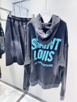 セントマ イケル スーパーコピー 手作り塗装フード付きパーカー ゆったり ストレッチ