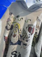 お値打ち価格 セントマイケル スーパーコピー 優良サイト 口コミ 手描き グラフィティプリントのフード付きス