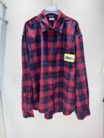 大特価！新商品! ヴェトモン コピー チェック柄長袖ルーズシャツ