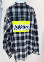 大特価！新商品! ヴェトモン コピー チェック柄長袖ルーズシャツ