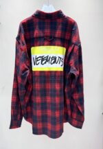 大特価！新商品! ヴェトモン コピー チェック柄長袖ルーズシャツ