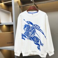 今季セール 限定品 バーバリー スーパーコピー プリントクルーネックスウェットシャツ