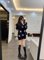 上質な素材採用 シャネル n級品 秋冬限定 刺繍ロゴセーター