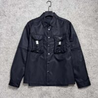 HOT100%新品 プラダ 偽物 ポケット無地長袖シャツジャケット