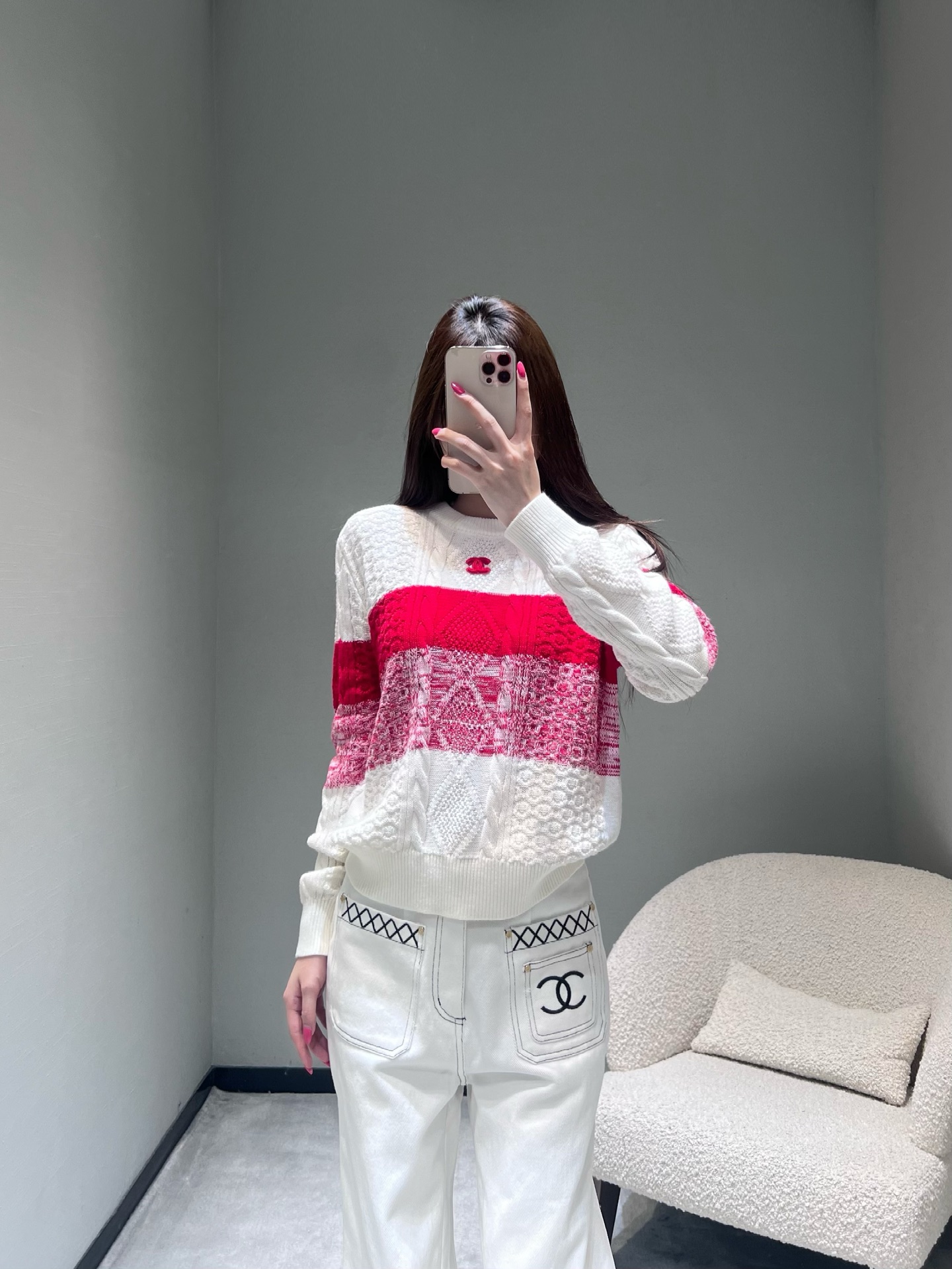 シャネル スーパーコピー 優良サイト 赤白ケーブルニットセーター CCブローチ付 2025秋冬 高評価 通気性|スーパーコピーn級優良店 8 シャネル スーパーコピー 優良サイト 赤白ケーブルニットセーター CCブローチ付 2025秋冬 高評価 通気性|スーパーコピー服